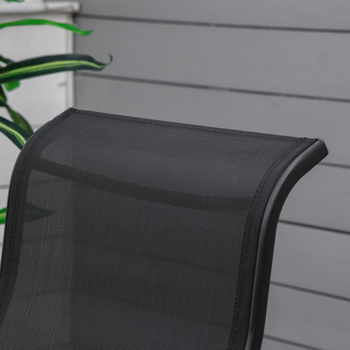Patio Glider Chair with Breathable Mesh Fabric