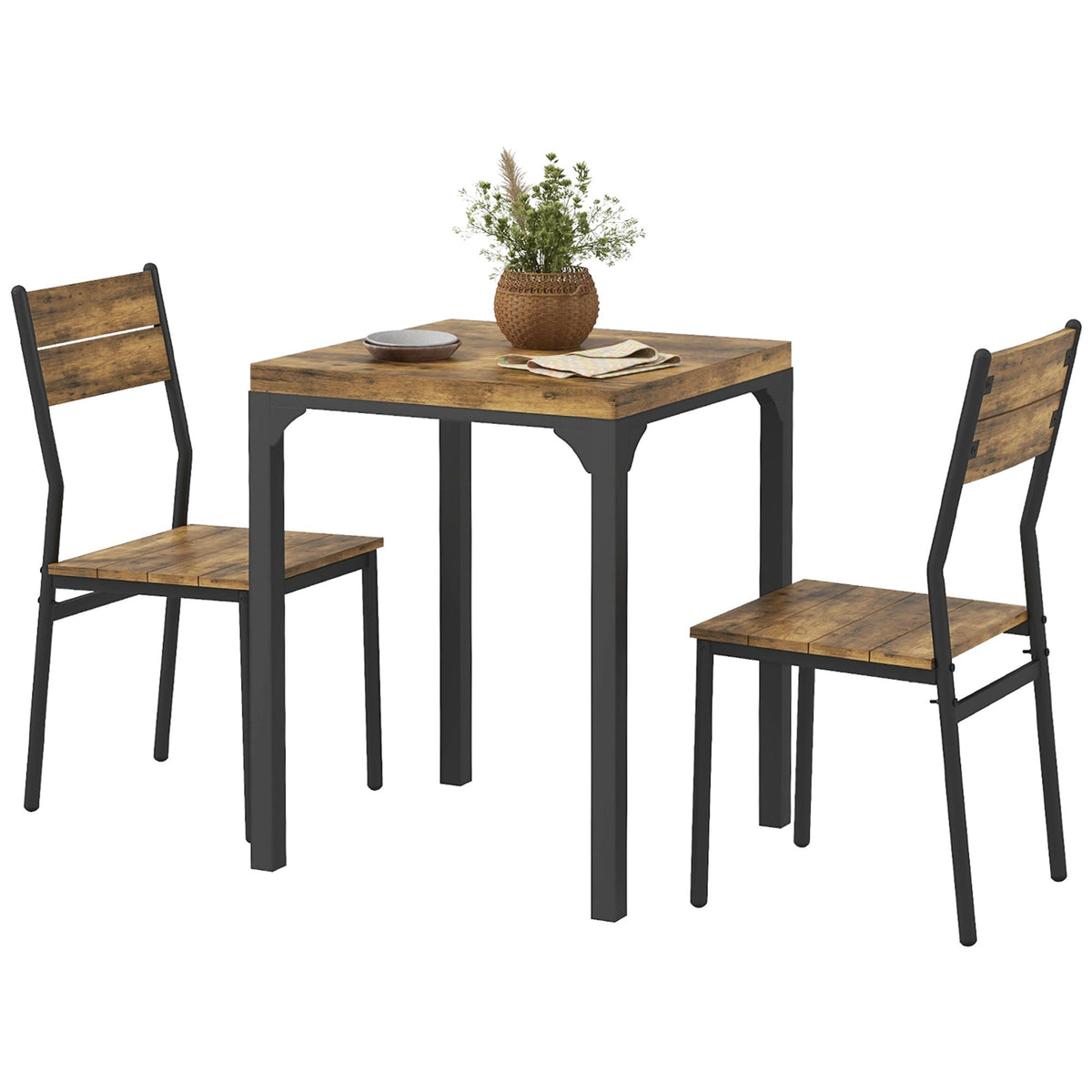 Juego de comedor de 3 piezas para espacios pequeños