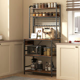 Estantería de panadería de 5 niveles con toma de corriente y LED