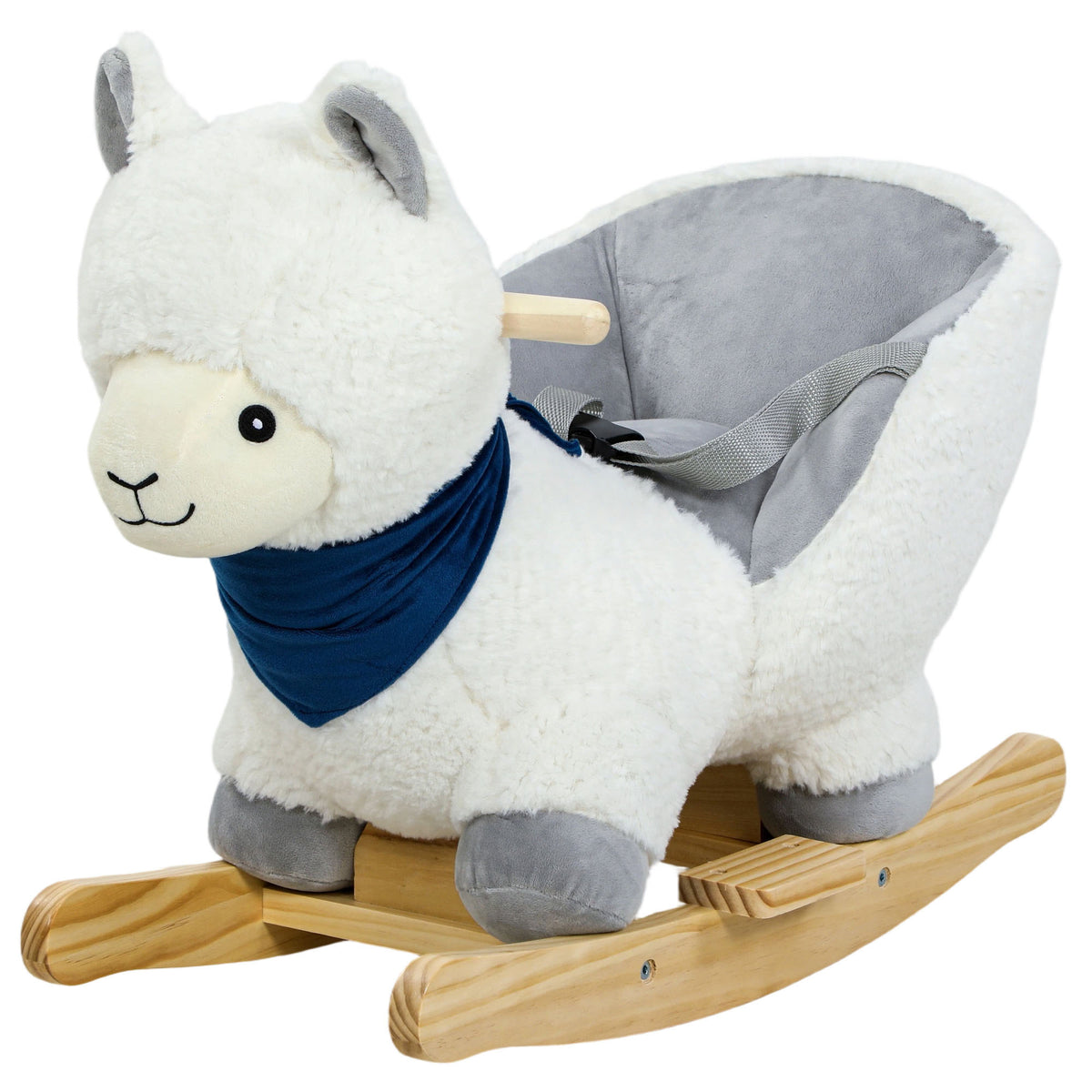 Plush Alpaca Rocking Horse for Babies