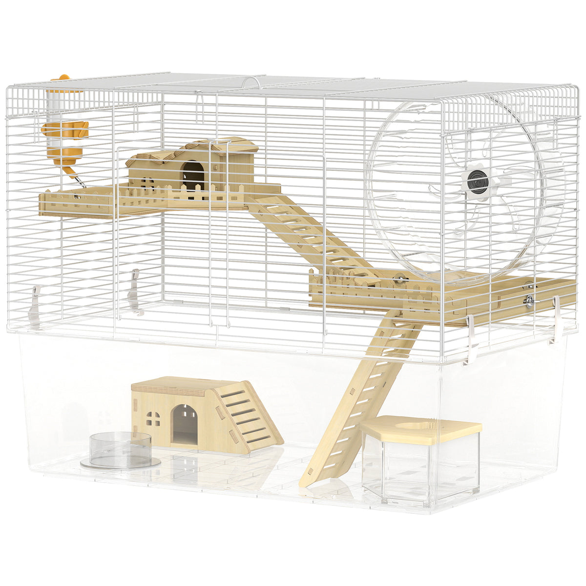 Multi-tier hamster cage