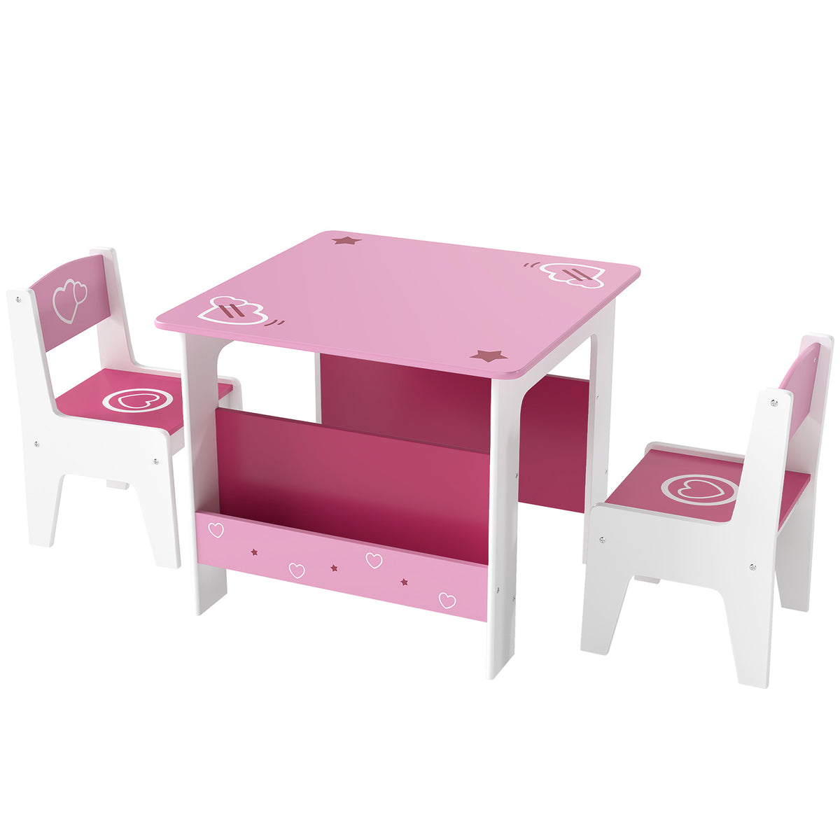 Conjunto de mesa y sillas para niños — Lote de 3