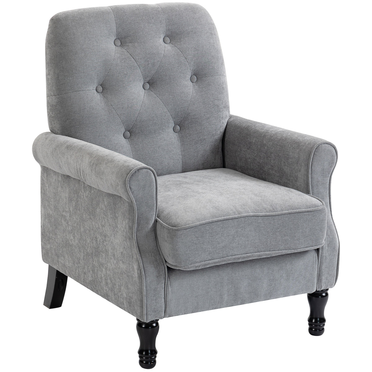 Accent armchair mid-century modern style