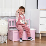 Toy box with storage bench