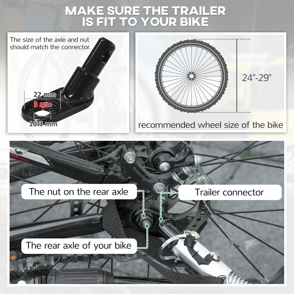 2-in-1 Kids Bike Trailer Foldable with Stroller