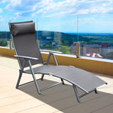 Tumbona plegable ajustable de acero — 7 posiciones