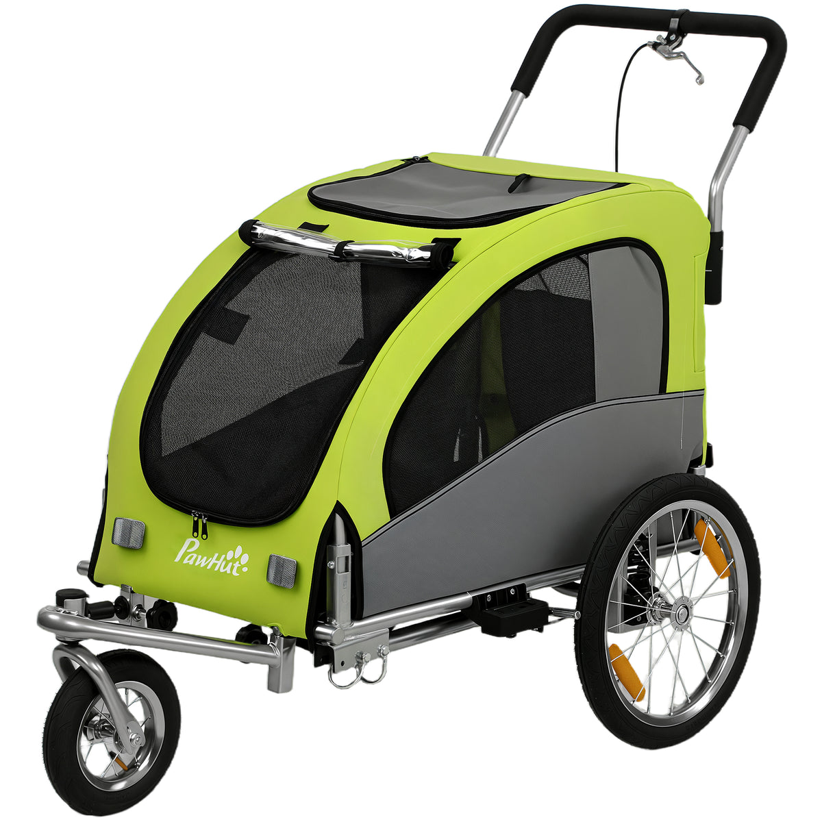 Remolque 2 en 1 para bicicleta y cochecito para perros