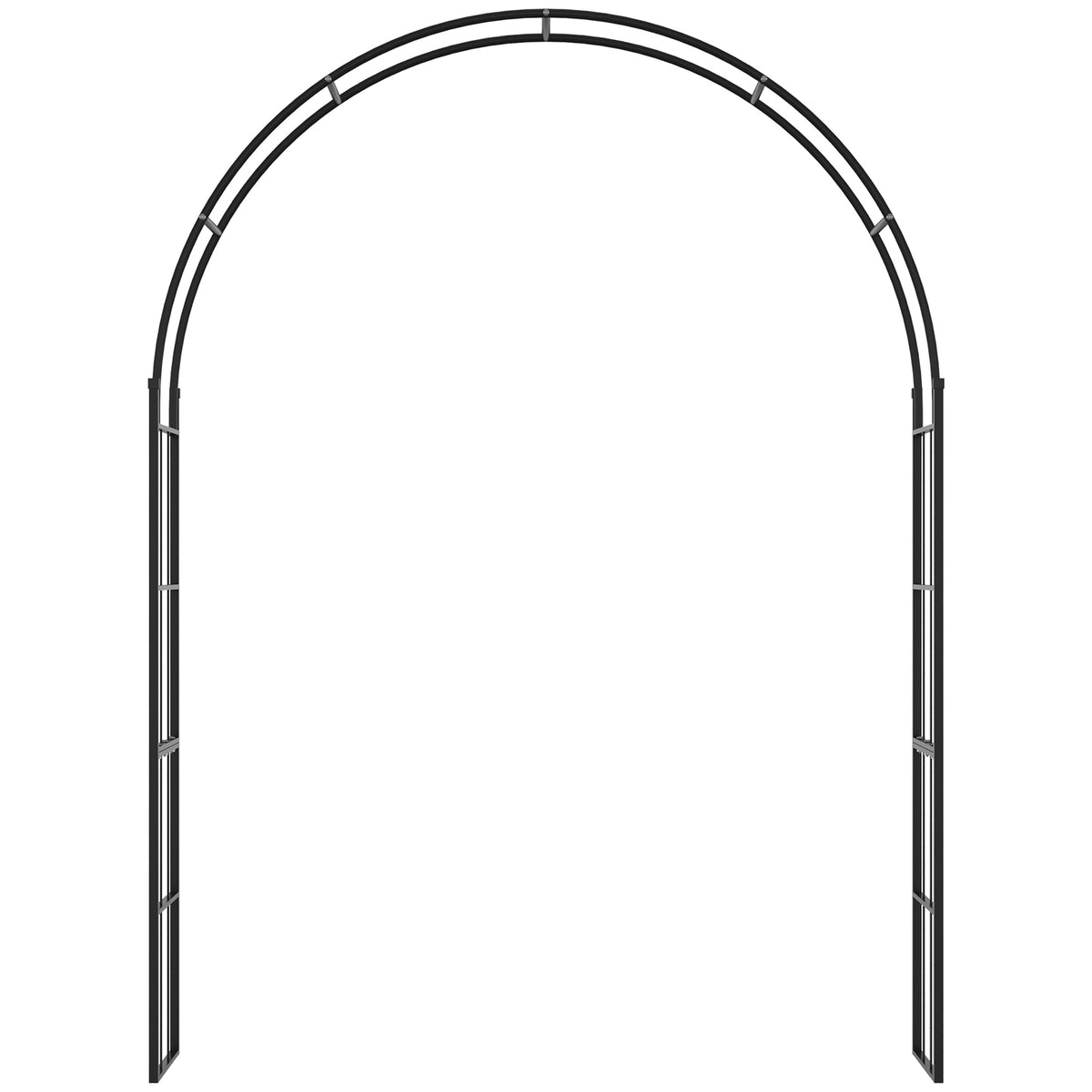 Arco de jardín decorativo con celosía 265 cm