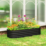 Raised Garden Bed Galvanized Steel 150 x 60 x 30 cm