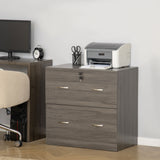 2-Drawer Locking File Cabinet for Letter Size Files