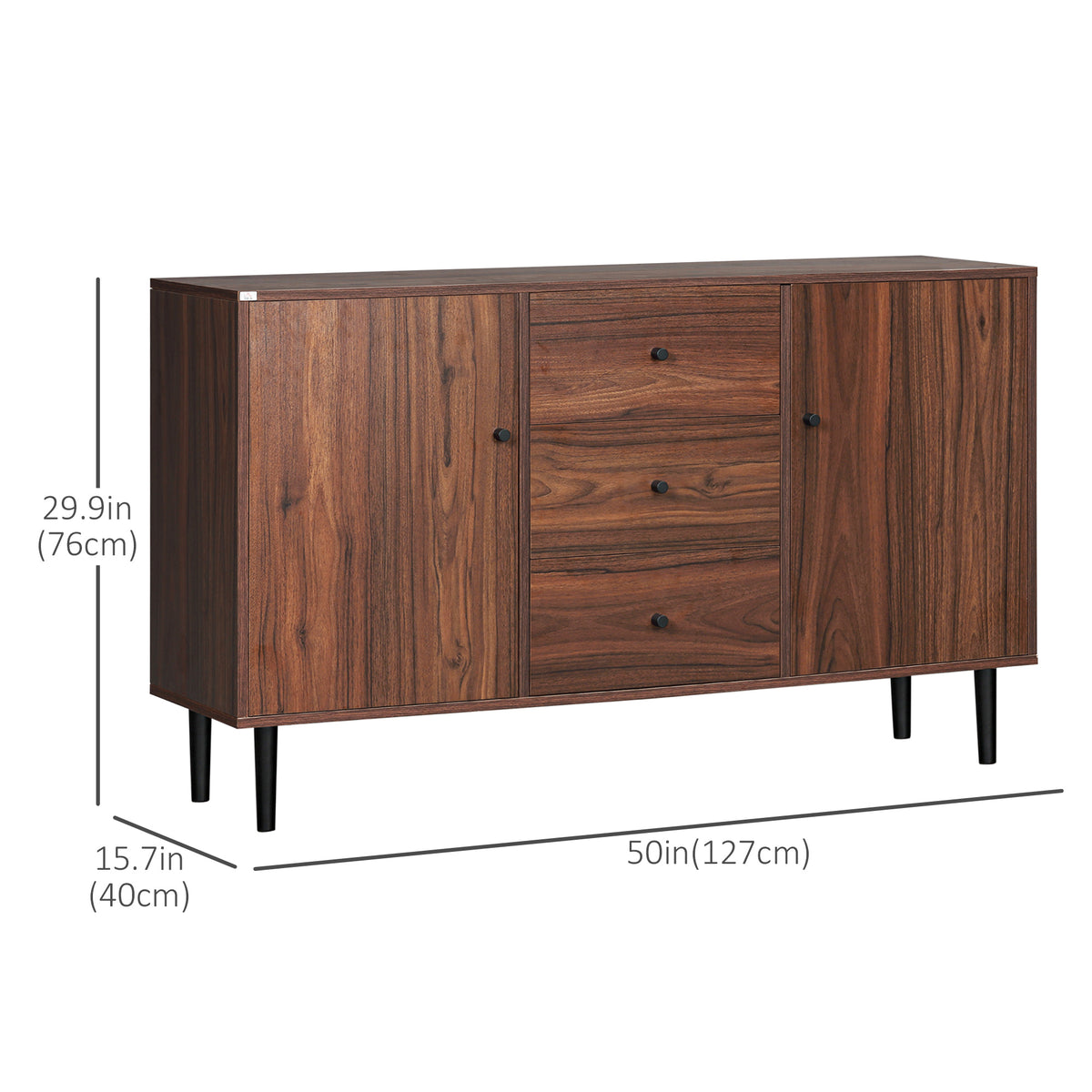 Rustic kitchen storage sideboard buffet cabinet