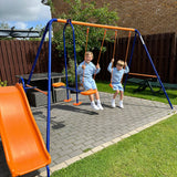 4-in-1 Outdoor Kids Swing and Play Set