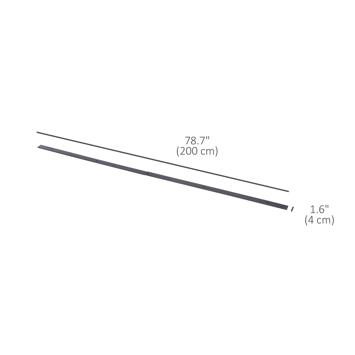 Sliding barn door hardware kit in steel