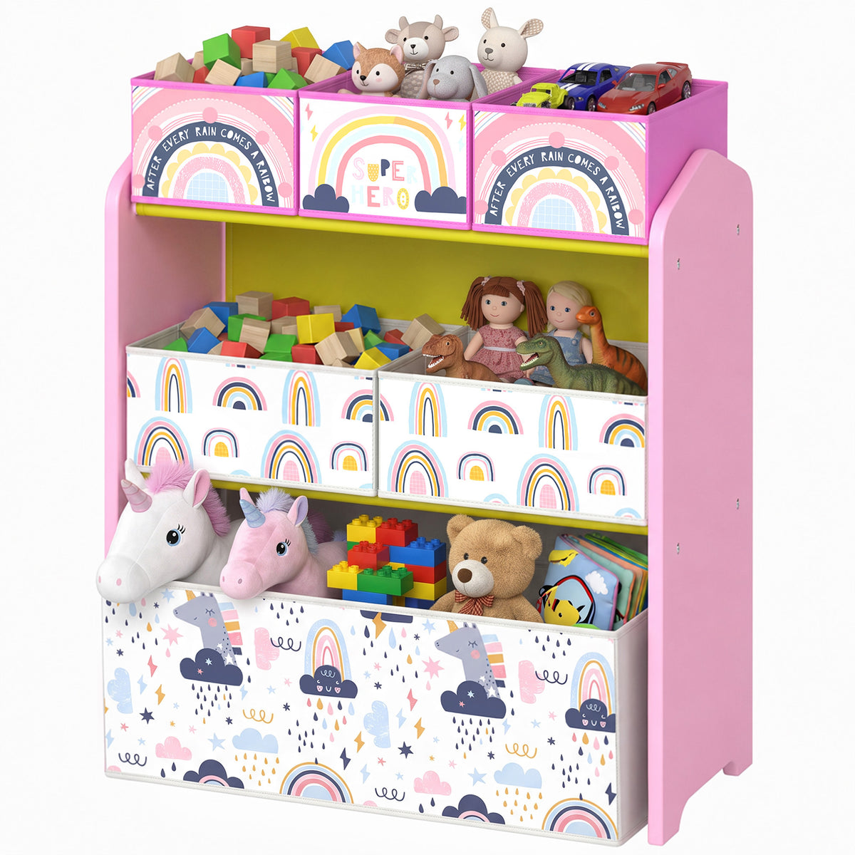 Organizador de juguetes de 3 niveles para niños