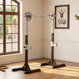 Soporte para sentadillas ajustable, robustez de acero — Lote de 2