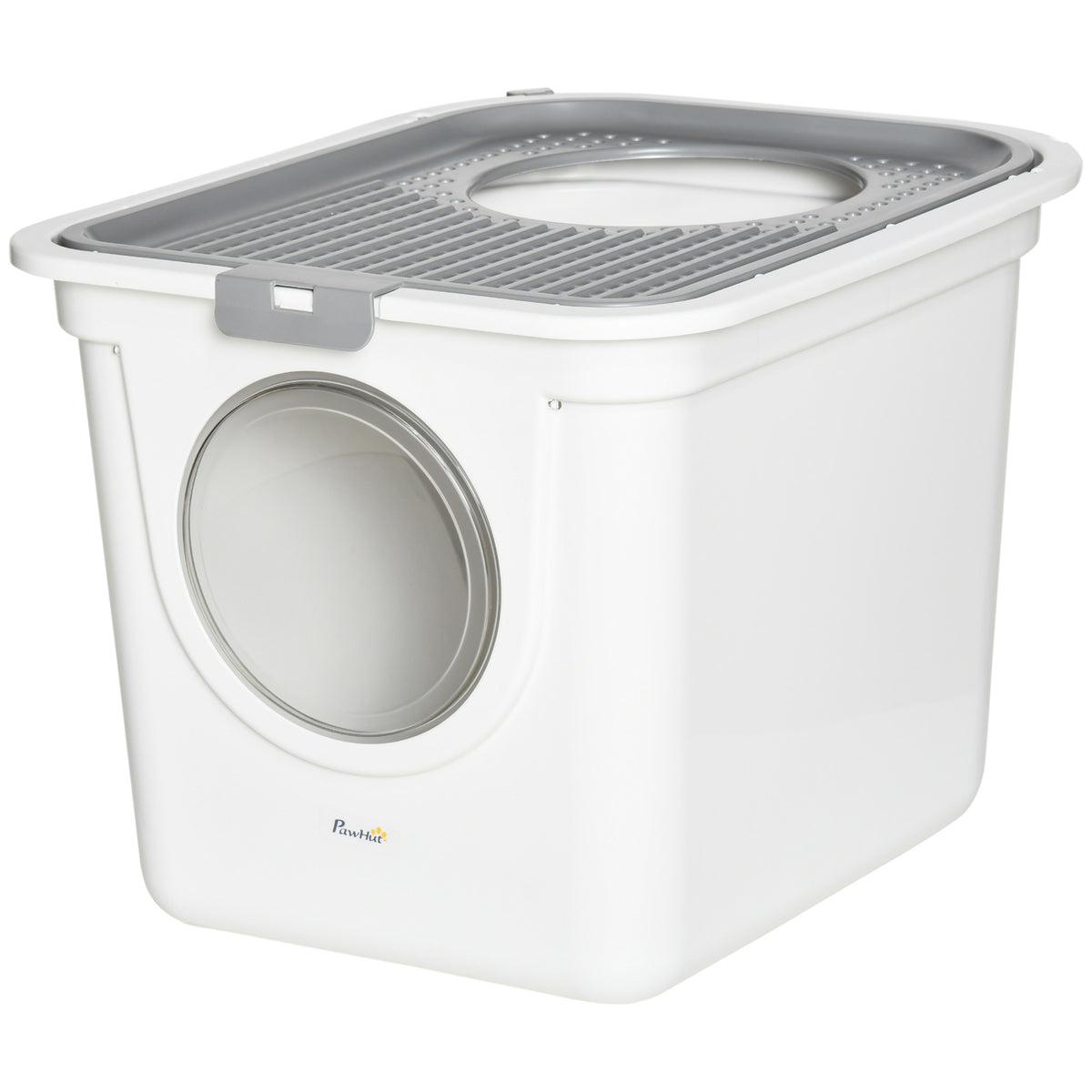 Caja de arena cerrada para gatos