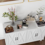 Kitchen sideboard barn door cabinet