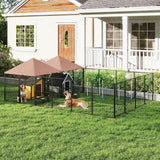 Gran caseta exterior para perros de dos piezas