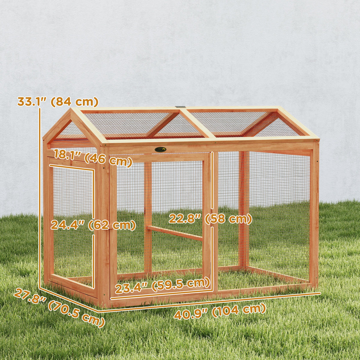 Expandable outdoor fir wood chicken coop