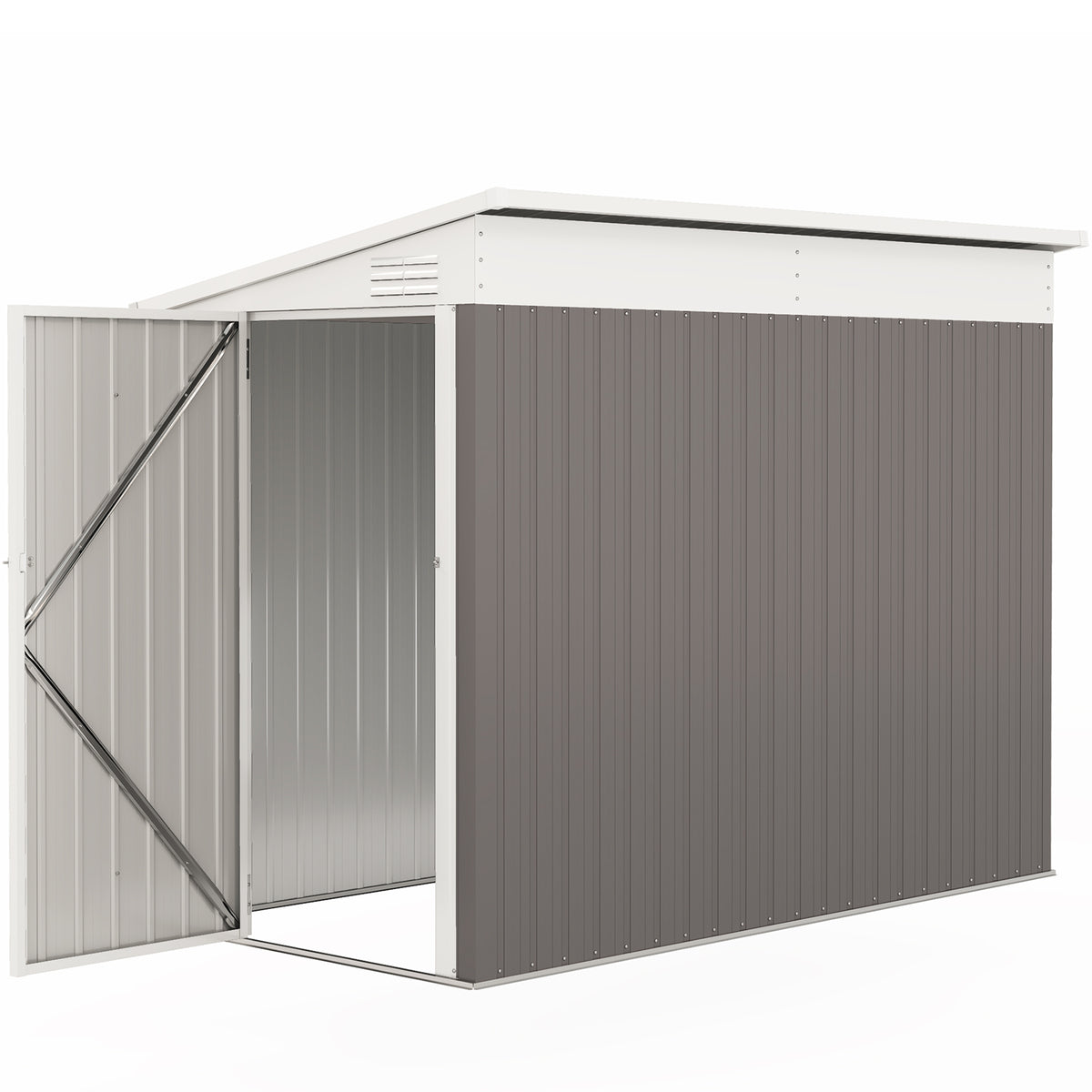Vertical Outdoor Storage Shed with Double Door
