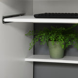 Computer Desk with Keyboard Tray and Drawers