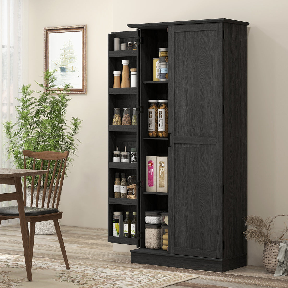 Tall kitchen pantry cabinet 177 cm