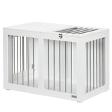 Dog crate furniture medium size double door 31.5 inch