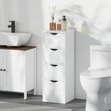 Narrow 4-drawer bathroom storage cabinet