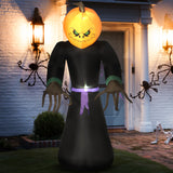 Inflatable Halloween Pumpkin Reaper Decoration 7ft