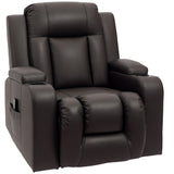 Swivel Massage Reclining Chair Faux Leather