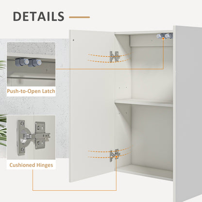 Wall-Mounted Mirror Medicine Cabinet 2 Doors