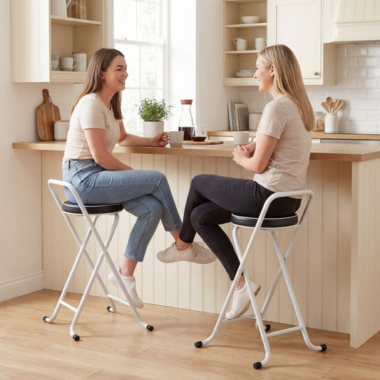 Foldable bar stools set of 2 – compact and comfortable