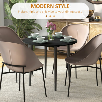 Folding dining table round drop leaf expandable