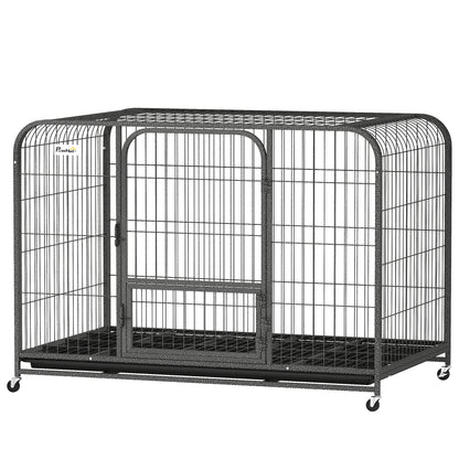 Heavy duty metal dog crate 123 x 77 x 88 cm