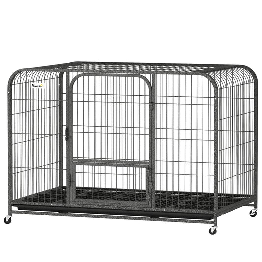 Heavy duty metal dog crate 123 x 77 x 88 cm