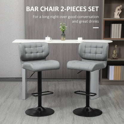Swivel adjustable bar stools set of 2