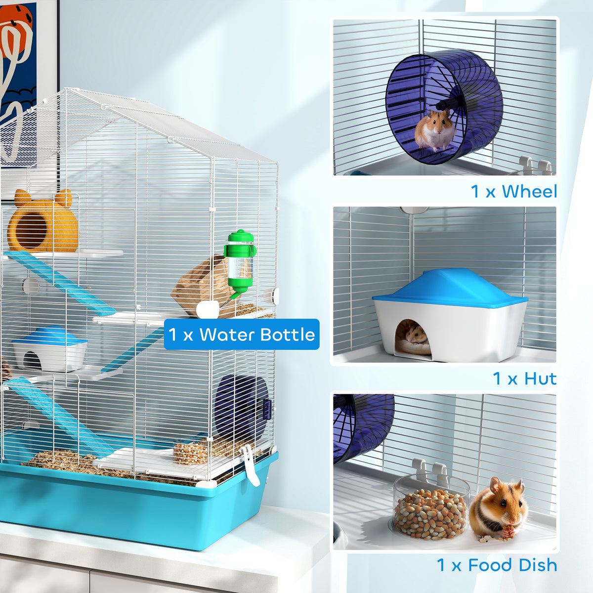 Large 5-tier hamster cage