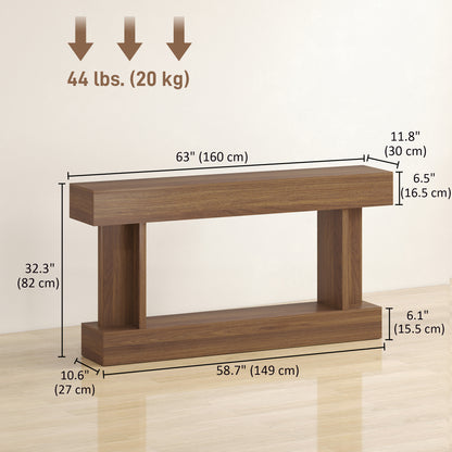 Vintage Console Table with Storage Shelf 160 cm