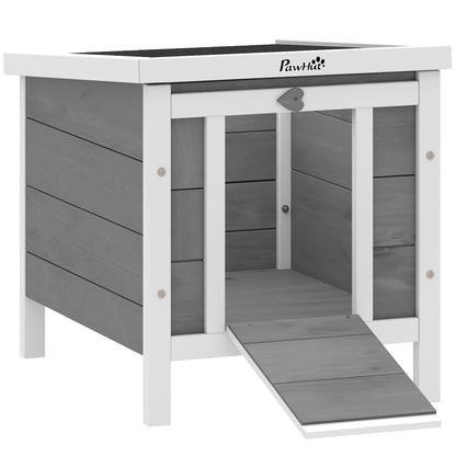 Rabbit Hutch Waterproof Hinged Roof — natural