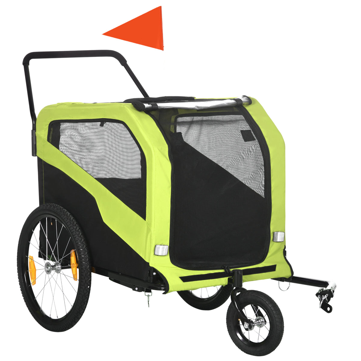 Dog Bike Trailer 2-in-1 Large Dogs 30 kg