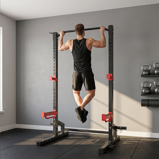Jaula de musculación robusta para entrenamiento en casa