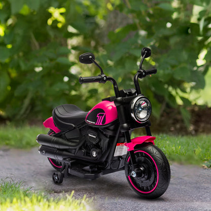Electric Motorcycle Kids 6V with Training Wheels