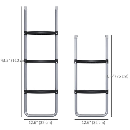 Adjustable Trampoline Ladder 2/3 Steps — Galvanized Steel