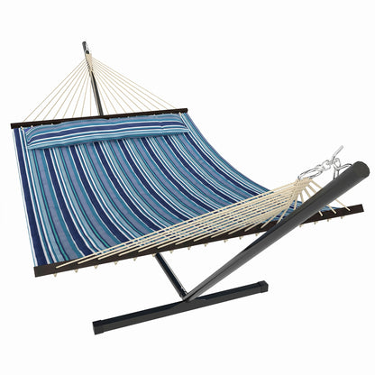 Hamaca con soporte de acero para patio y camping