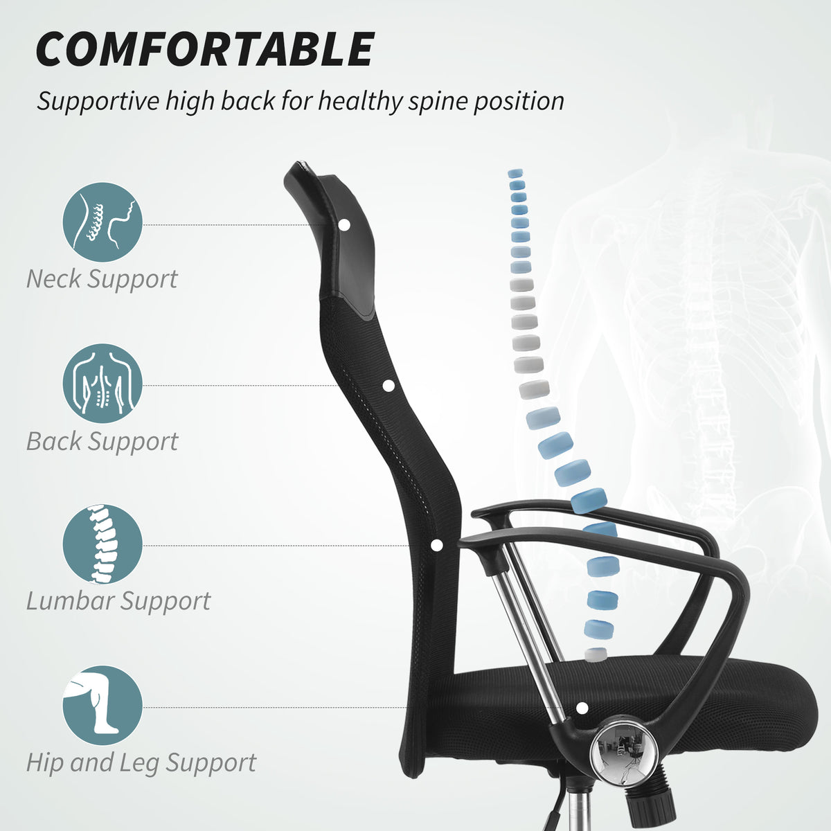 Ergonomic High Back Mesh Office Chair