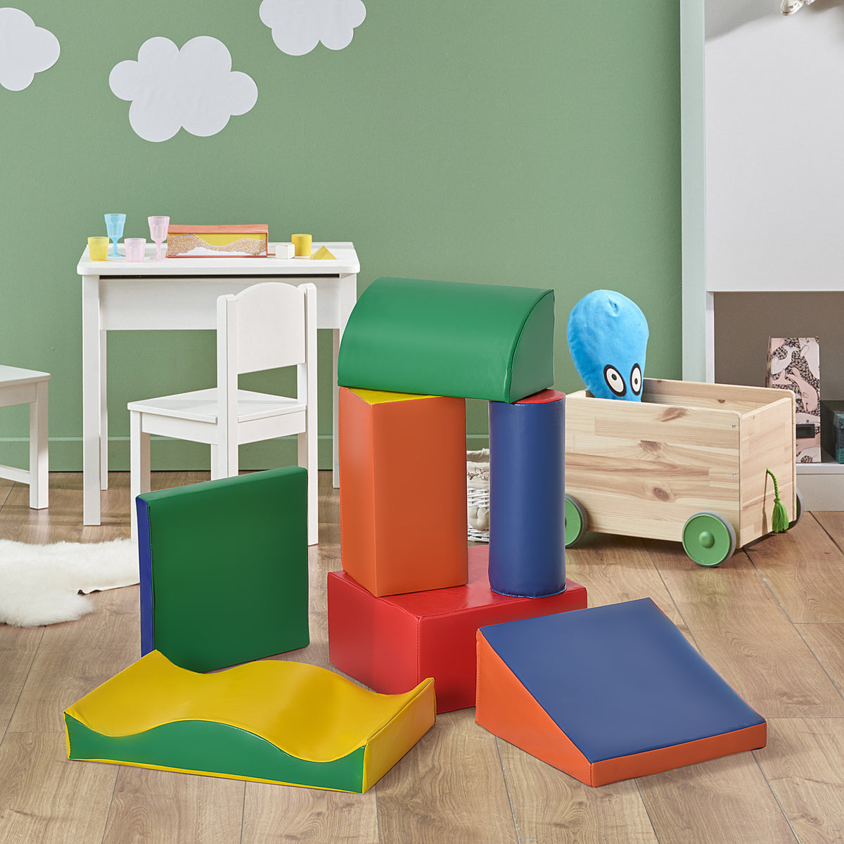 Modular Foam Climbing Play Blocks Set of 7 for Toddlers