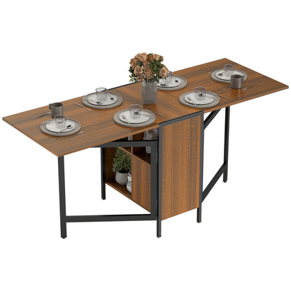 Folding drop leaf dining table