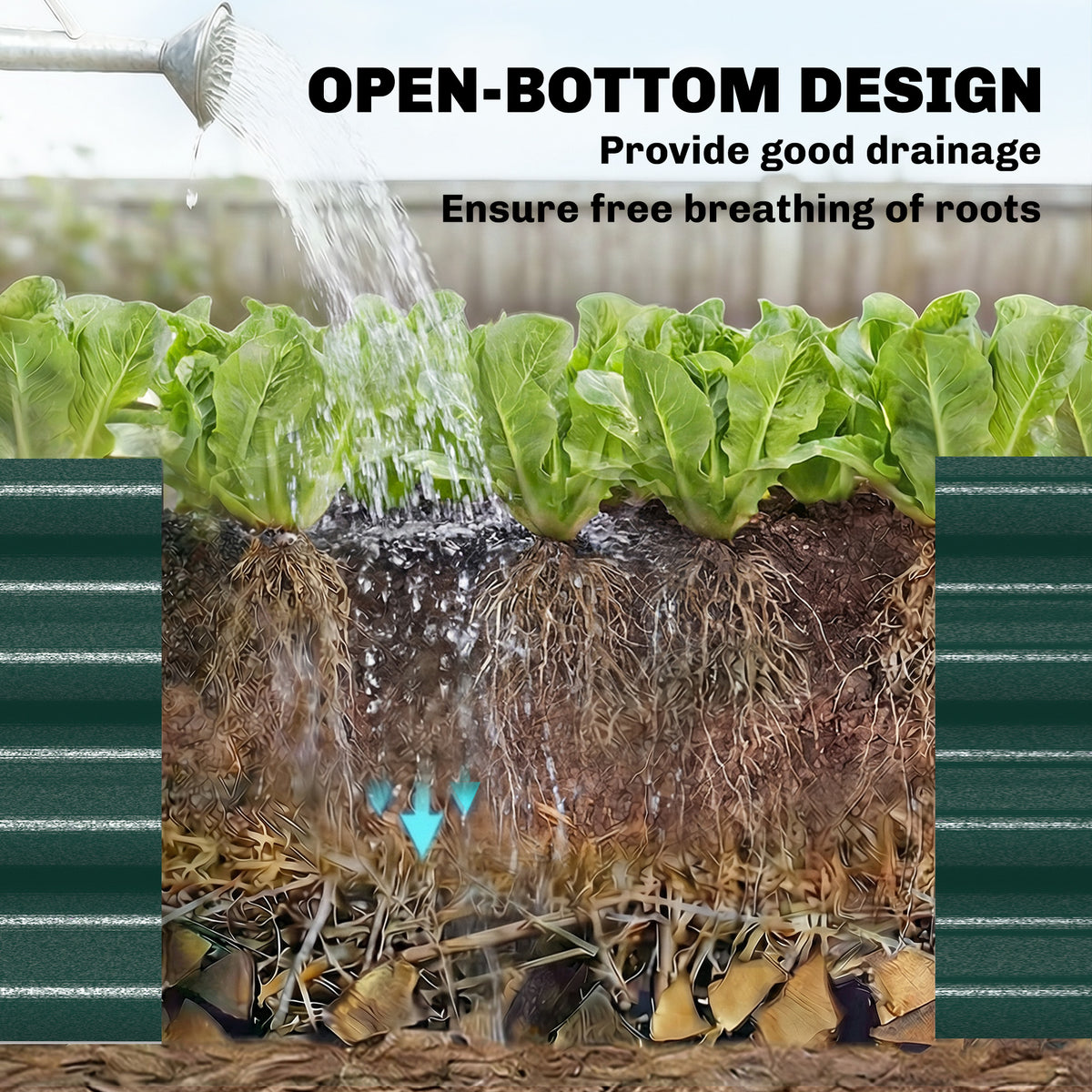 Galvanized Raised Garden Bed 365 x 120 x 30 cm