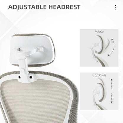 Silla de oficina ergonómica con soporte lumbar 4D