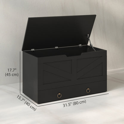 80 cm Storage Chest with Safety Hinges